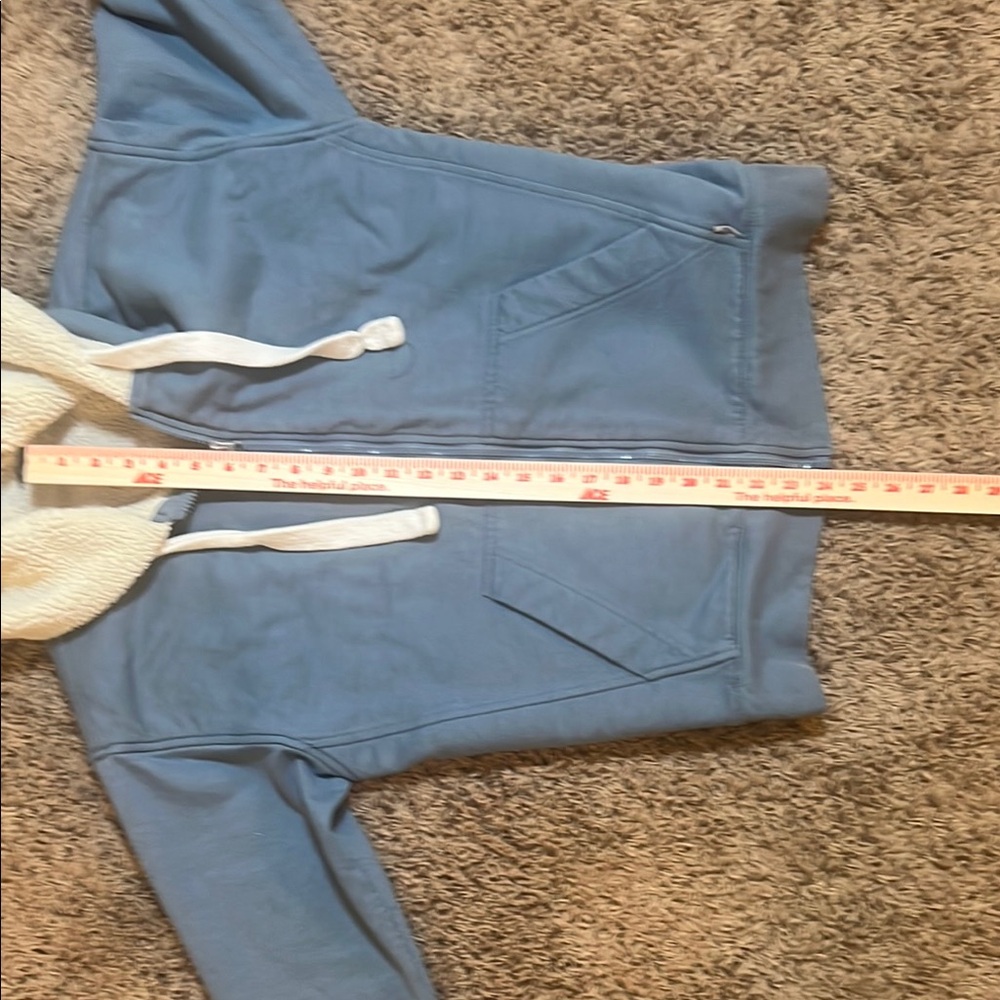 Eddie Bauer Men’s Blue Full Zip Up Jacket with Hoodie Size Small - Picture 12 of 12